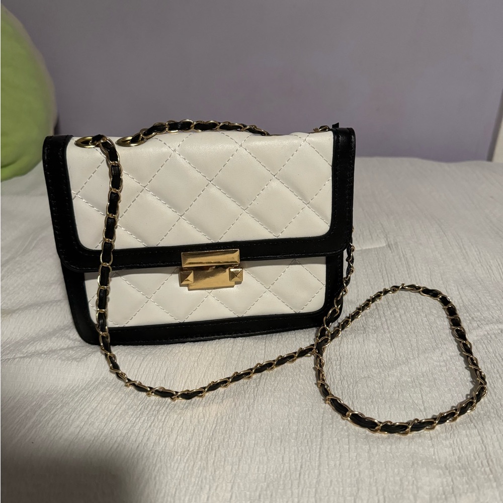 Black and white bag